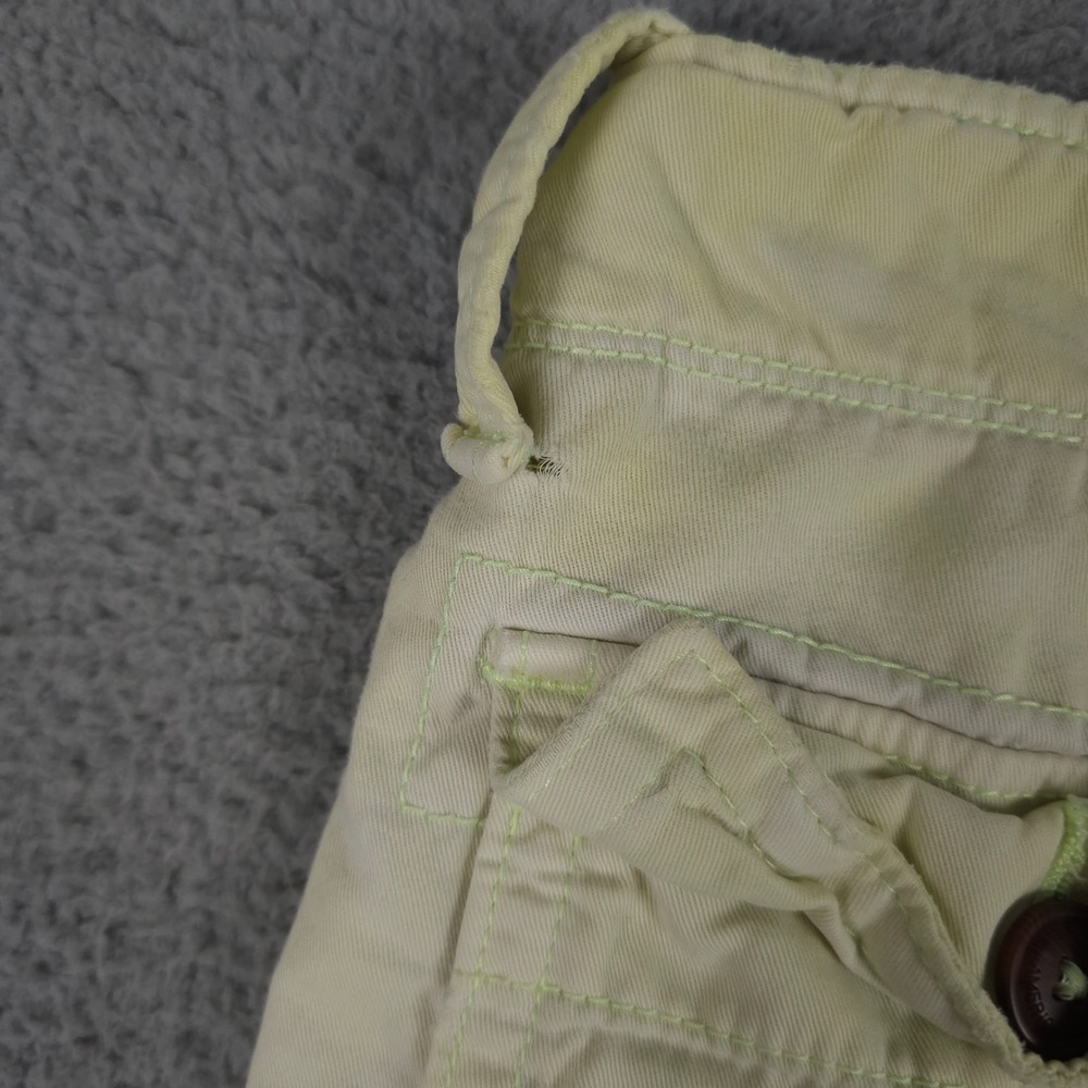 American Eagle Shorts Men 34 Yellow Tie Dye Cargo Distressed Grunge Baggy Skater - Picture 12 of 16
